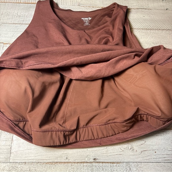 Old Navy Active Powerchill Light Support Padded Bra Go Dry Rust  4X - Picture 6 of 14